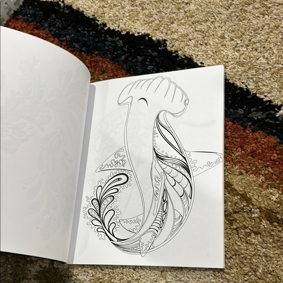 Blue Star Adult Coloring Book with Animal Designs Stress Relieving Anxiety NWT - Picture 8 of 9